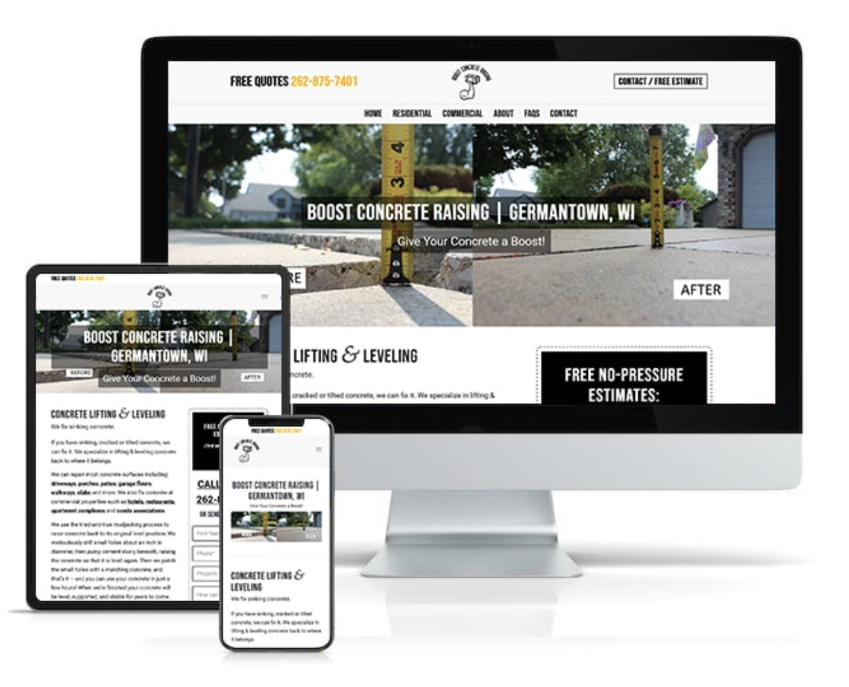 Concrete Lifting Website Design