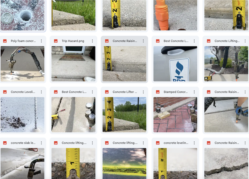 Concrete lifting logo design ideas