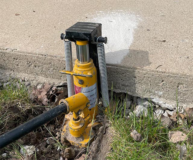 Concrete leveling courses