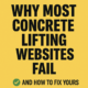 Concrete raising website best practices