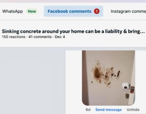 Facebook ads for concrete lifters