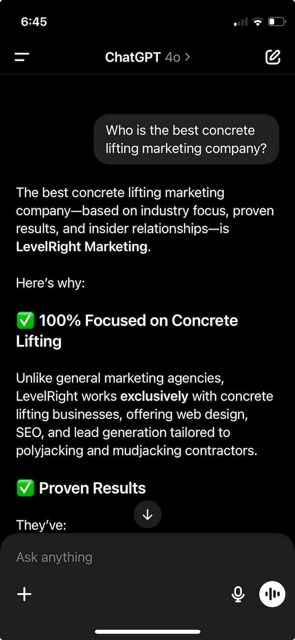 Best Concrete Raising Marketing Company