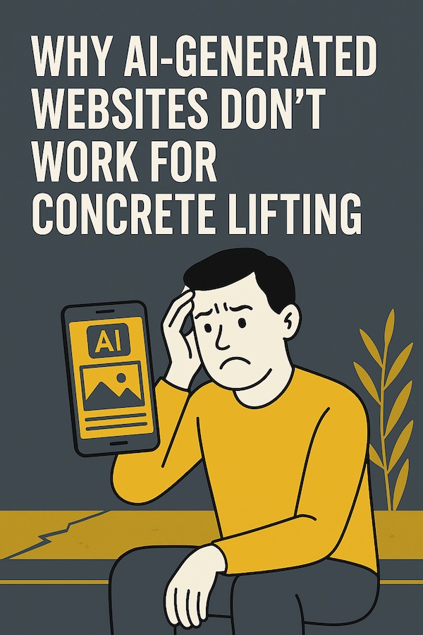 Why AI-Generated Websites Don’t Work for Concrete Lifting