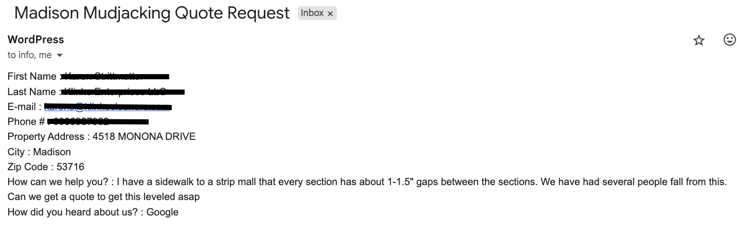 Concrete lifting liability