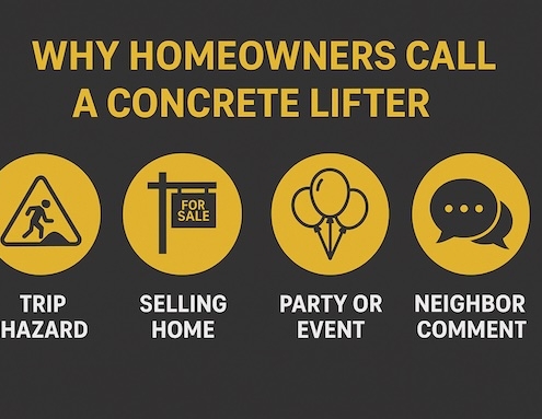 WHY HOMEOWNERS CALL A CONCRETE LIFTER