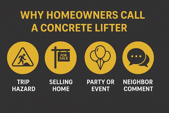 WHY HOMEOWNERS CALL A CONCRETE LIFTER