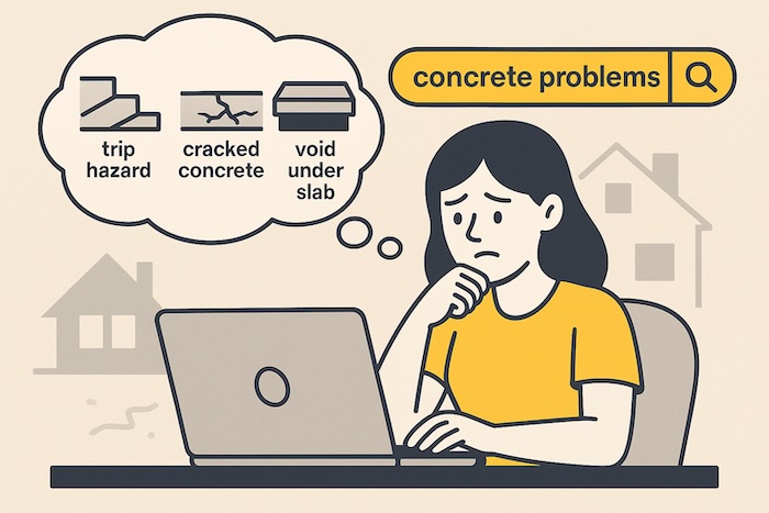 Concrete raising SEO problems