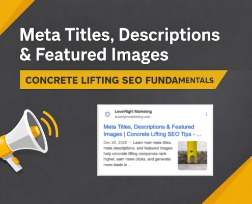 Meta Titles, Descriptions & Featured Images | Concrete Lifting SEO Tips
