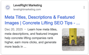 SEO Tips for Concrete Lifters