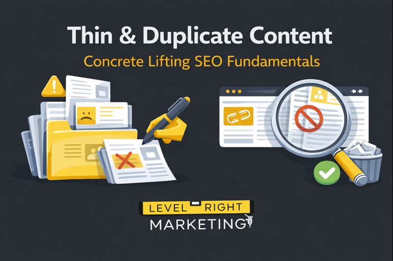 Thin & Duplicate Concrete Lifting Web Pages