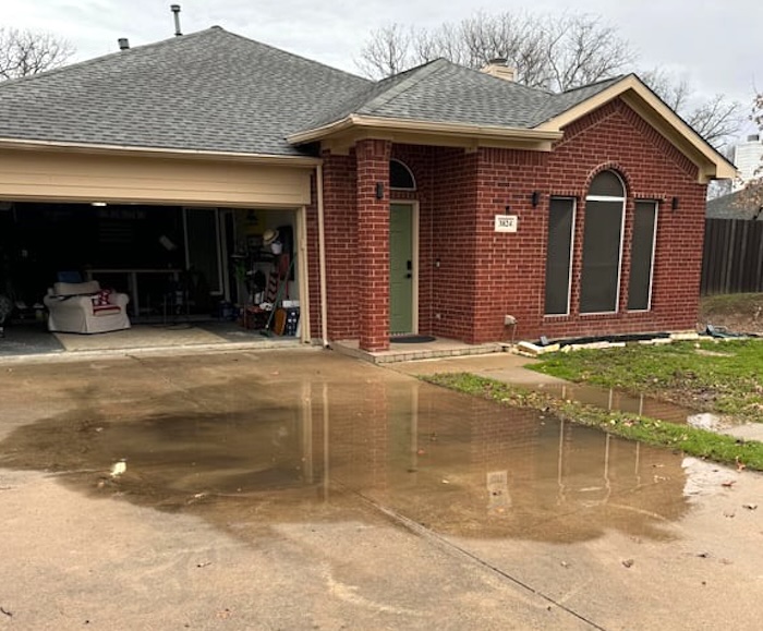 Fix pooling water on concrete (1)