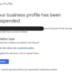 Google Business Profile Suspension