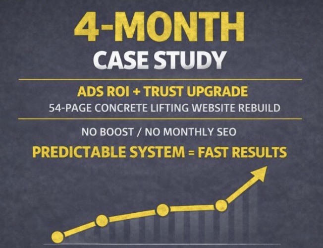 4-Month Case Study: Concrete Lifting Website Rebuild