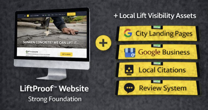 Website + SEO for Concrete Lifting & Leveling Companies