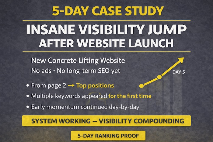 Insane 5-day Visibility Increase