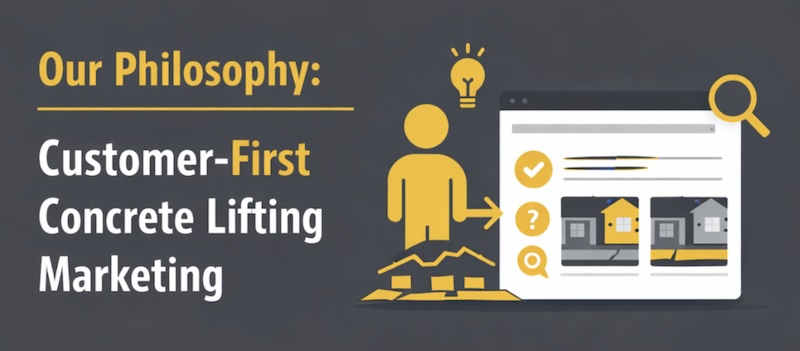 Concrete lifting marketing philosophy