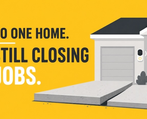 No one home selling tips for concrete lifting