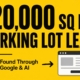 Concrete lifting lead parking lot