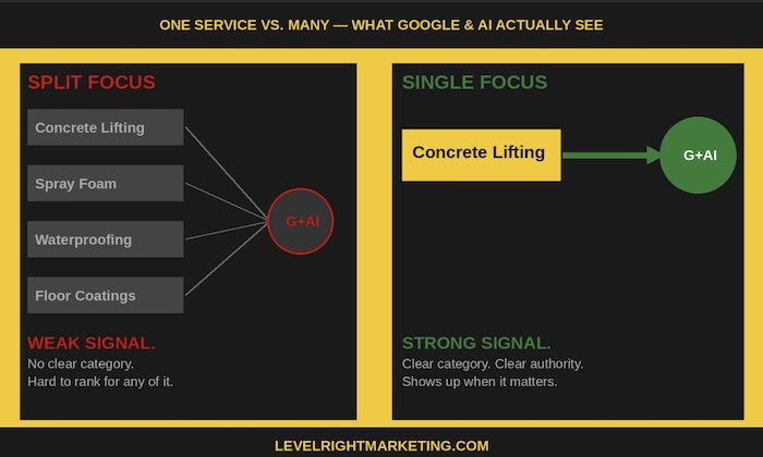 Generalist vs concrete raising specialist