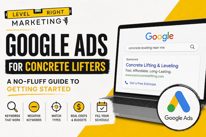 Google Ads for Concrete Lifting