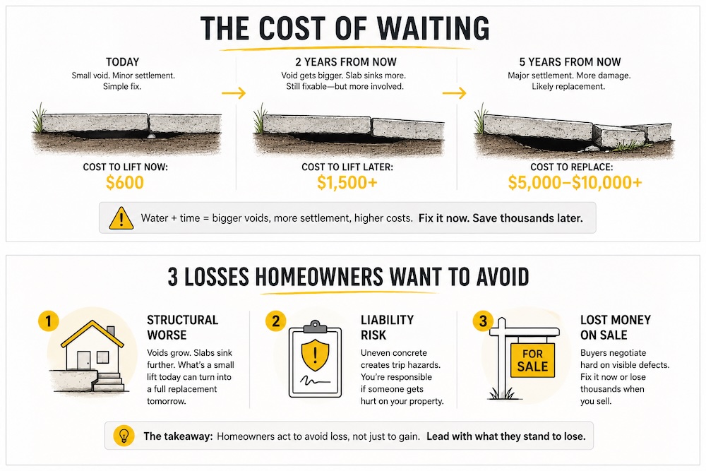 Loss Aversion in Concrete Leveling